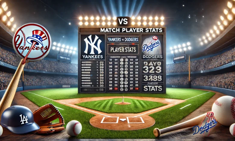 Yankees vs Dodgers Match Player Stats