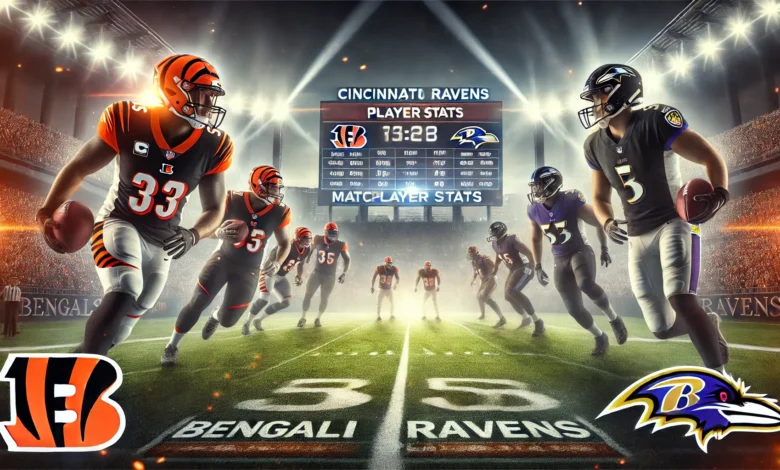 bengals vs baltimore ravens match player stats