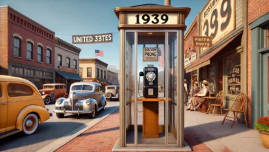 1939s Outdoor Phone Booth In US