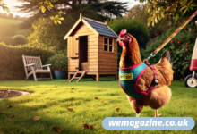 H Style Cat Harness on Chicken
